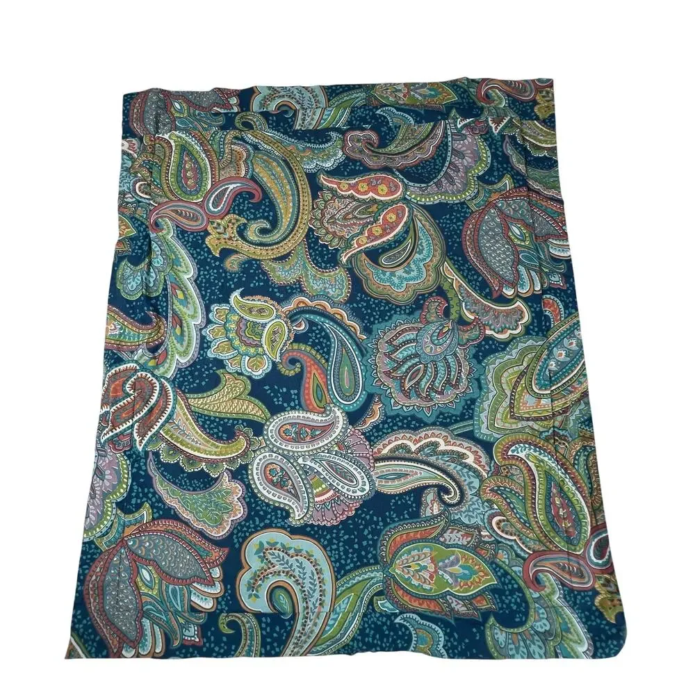 Pottery Barn Ana Paisley Duvet Cover Ocean Blue Full/Queen 2 Standard Shams Set